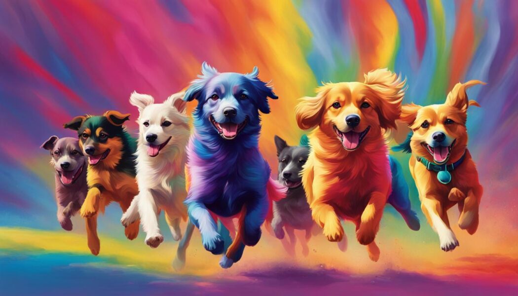 Color spectrum for dogs