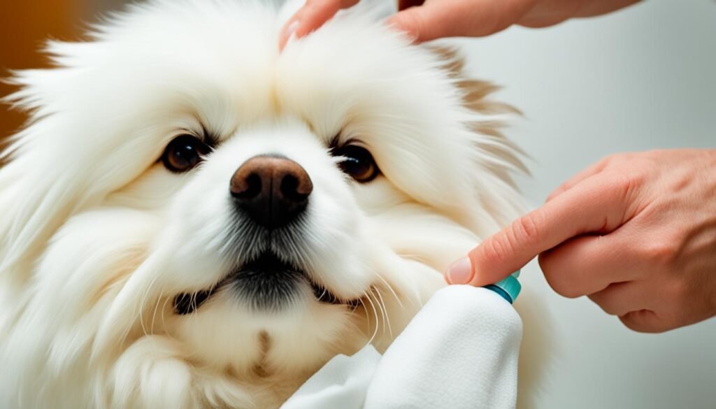 dog ear cleaning